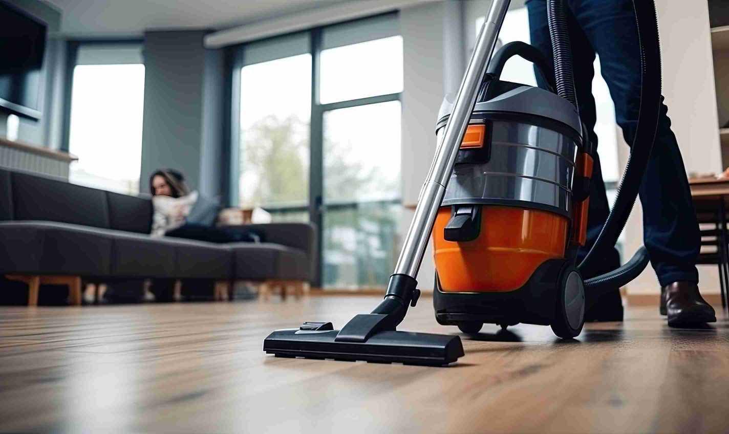 Hardwood floors cleaning